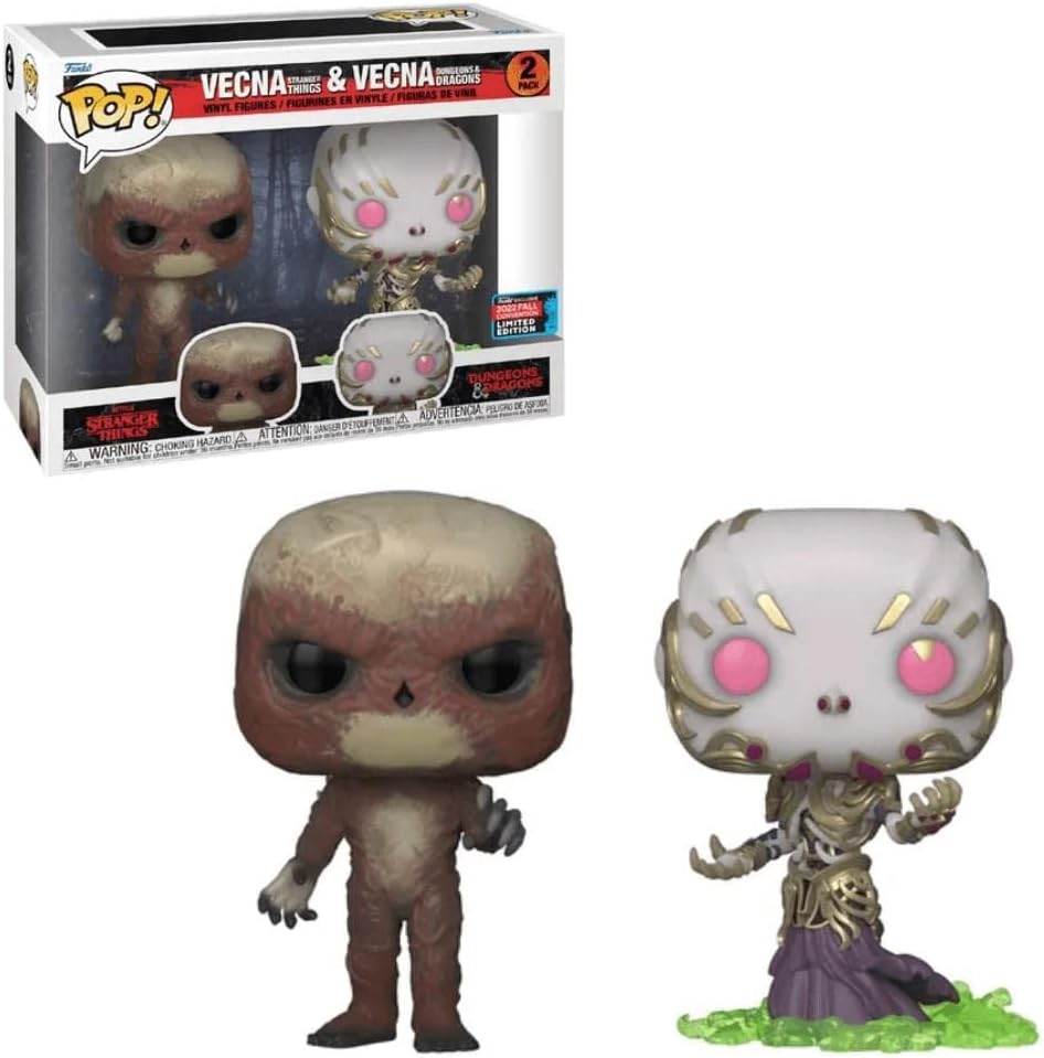 Funko Pop! Stranger Things Vecna and Dungeons n Dragons Vecna  NYCC Limited Edition Pack of 2
