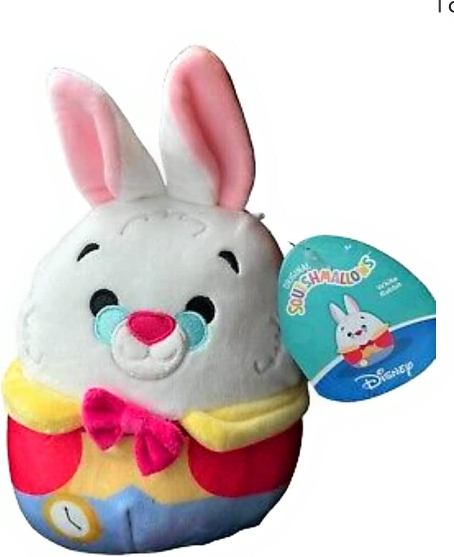Mallow Rabbit Disney Alice in Wonderland White Rabbit Squishmallow 6.5 inch Plush ...